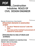 Chap.1c - Construction Industries (ROLES OF CIVIL DESIGN ENGINEER)