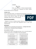 Management Concept - Unit1&2 Study Materials