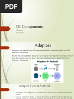 More UI Components - Spinner Action Bar Adapters