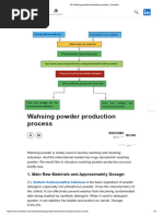 Wahsing Powder Production Process - LinkedIn