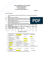 P.Sci Answers Set-1