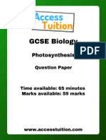 Photosynthesis QP