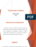 Psicologia e Família 1 - 2023