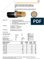 Atasheet A-2YF (L) 2Y Plastic Insulated Telecommunication Cable For Local Networks, Transversely and Longitudinally Water-Proof