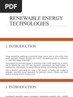 Renewable Energy Technologies - Assignment Two