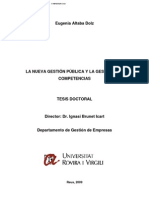 Tesis La Nueva Gestión Pública y La Gestión Por Competencias