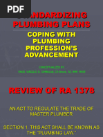 Standardizing Plumbing Plans