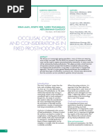 Occlusion in Fixed Pro