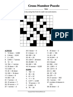 WorksheetWorks CrossNumber Puzzle 2