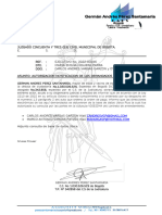 Autorizacion para Notificar Los Demandados