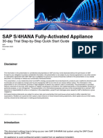 SAP S - 4HANA Fully-Activated Appliance - Trial Quick Start Guide