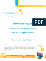 Fonctions Exponentielles