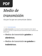 Medio de Transmisión - Wikipedia, La Enciclopedia Libre