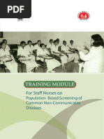 Training Module For Staff Nurses On Population Based Screening of Common NCDs - 0