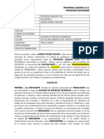 Contrato de Trabajo A Termino Fijo - Auxiliar de Servicios Generales