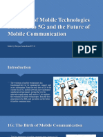 Evolution of Mobile Technologies From 1G To 5G and The Future of Mobile Communication