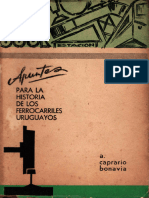 Apuntes para La Historia de Los Ferrocarriles Uruguayos Capriario Bonavia 1966