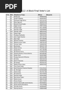 Excel List