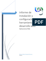 Informe de Instalación y Configuración de Herramientas para Desarrollo Web