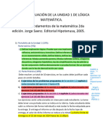 PORTAFOLIOS #1, Lógica Matemática EJERCICIOS REPARTIDOS