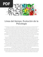 Línea Del Tiempo. Evolución de La Psicología - Sutori