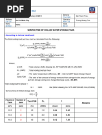 Service Time of Thermal Storage Tank