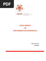 Manual de Procedimentos Pedagogicos - IsCIM - Beira