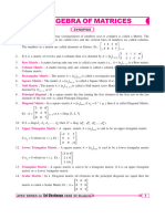 Algebra of Matrices Level-1