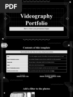 Videography Portfolio by Slidesgo