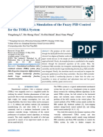 Based On Simulink Simulation of The Fuzzy PID Control For The TORA System