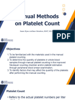 Week 7 Manual Methods On Platelet Count