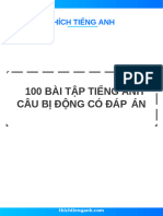 (ThichTiengAnh.com) 100 Bài Tập Trắc Nghiệm Câu Bị Động Trong Tiếng Anh Có Đáp Án