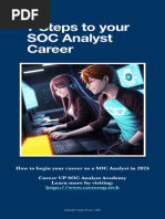 7 Steps To Your SOC Analyst Career