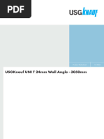 USGKnauf UNI T 24mm Wall Angle