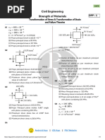 Transformation of Stress & Transformation of Strain and Failure Theories - DPP 01 (By Satyajeet Sir)