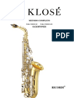 (Metodo) Klose - Metodo Completo para Todos Os Saxofones