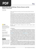 Spirituality and Well-Being - Theory, Science, and The Nature Connection Author Carol D. Ryff