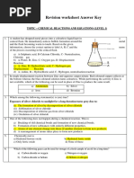 Scienc Test Answer Key DPSBN