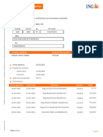 Certificado de Movimientos: Mediante El Presente Documento Certificamos Los Movimientos Solicitados