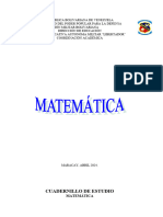 Cuadernillo de Matemáticas