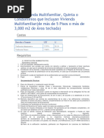 Para Vivienda Multifamiliar