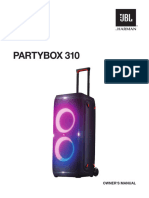 JBL Partybox 310 Owner's Manual en