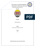 Psicología Organizaciónal - Reporte