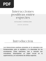 Interacciones Positivas Entre Especies