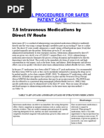 CLINICAL PROCEDURES FOR SAFER PATIENT CARE IV Meds