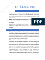 Examen Físico de Oído - Resumen - 054948