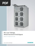 WL Low Voltage Metal-Enclosed Switchgear Selection and Application Guide