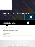 Aula 1 - Apresentação Sobre Saúde Coletiva