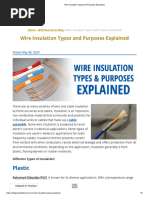 Wire Insulation Types and Purposes Explained