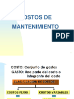 Tema 7 - Costos de Mantenimiento